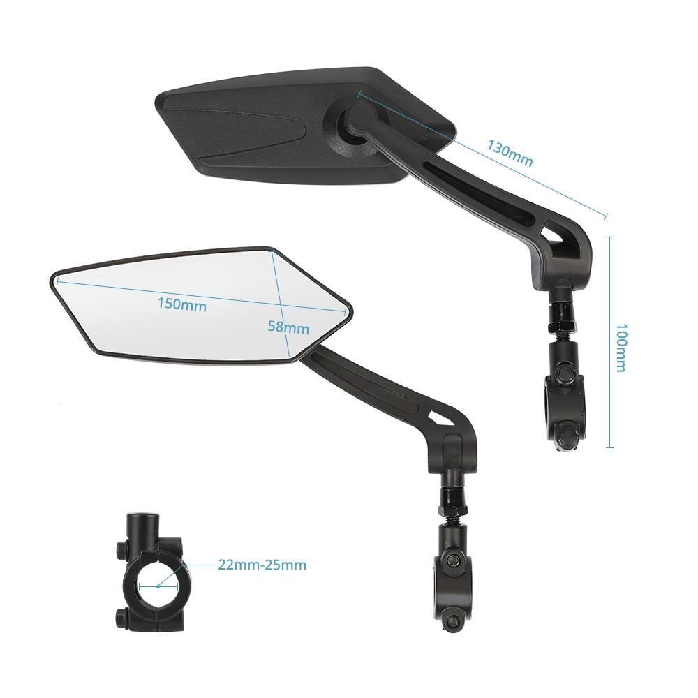 Touroll Bike Handlebar Mirror Can Rotate 360°