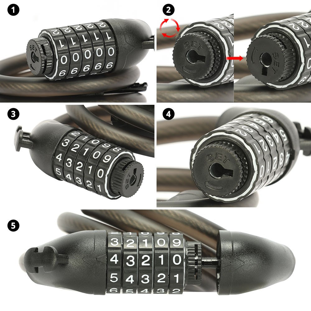 Electric Ebikes combination cable lock
