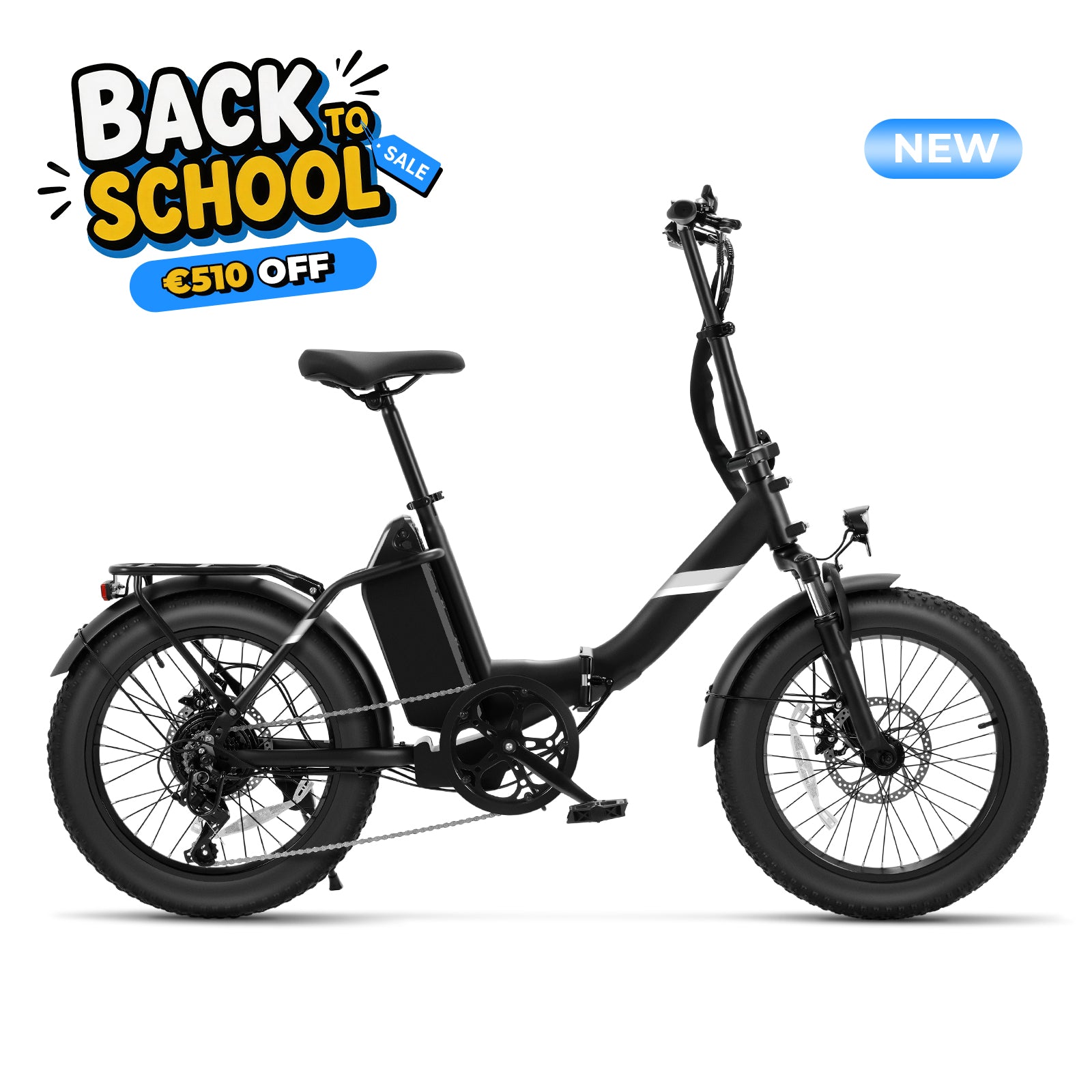 Touroll S3 Folding Fat Tire Electric Bike