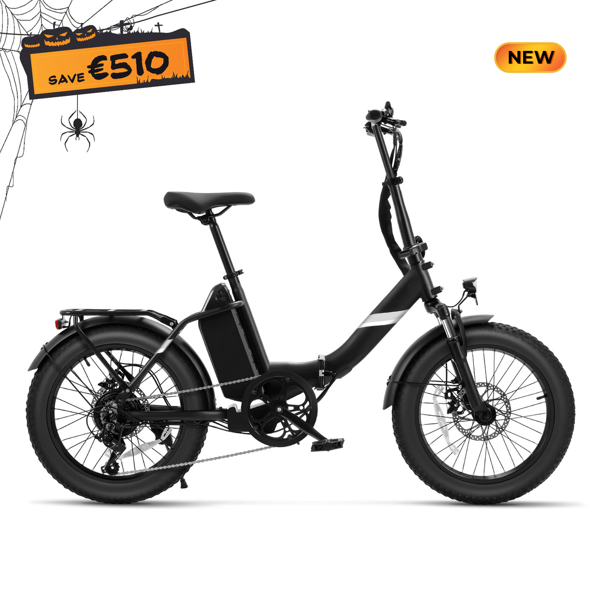 Touroll S3 Bicicletta Elettrica Pieghevole Con Pneumatici Larghi