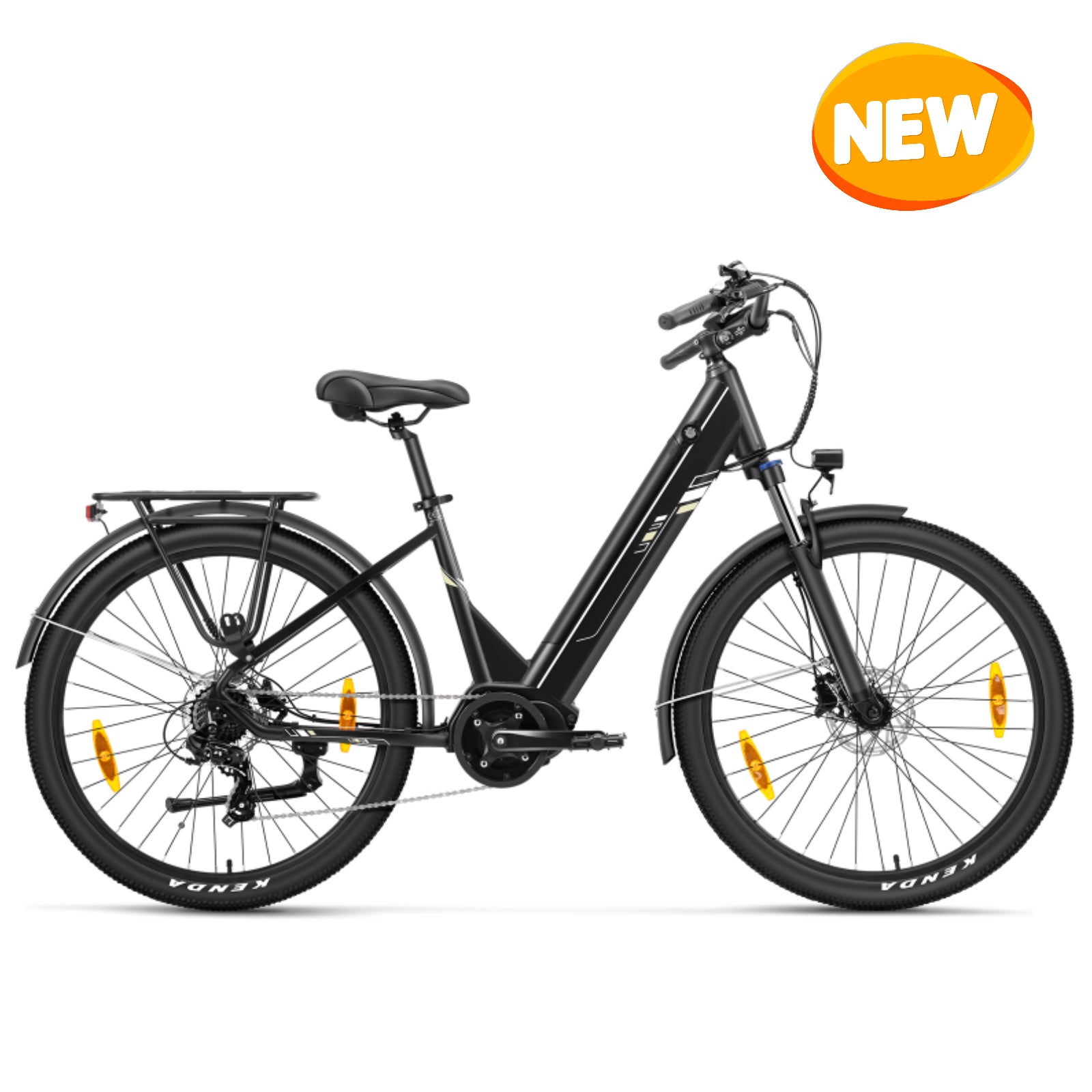 Touroll Bicicleta eléctrica de propulsión media Urbano 3
