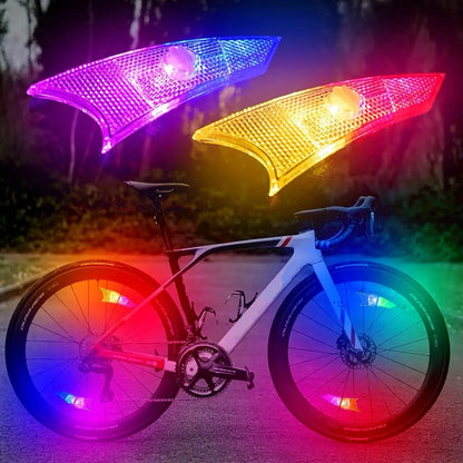 4pcs LED Bike Wheel Lights Colorful Bicycle Spoke Lights