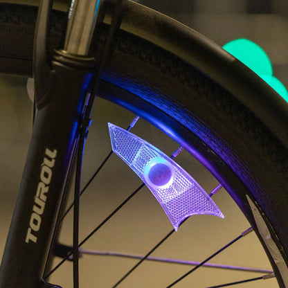 4pcs LED Bike Wheel Lights Colorful Bicycle Spoke Lights