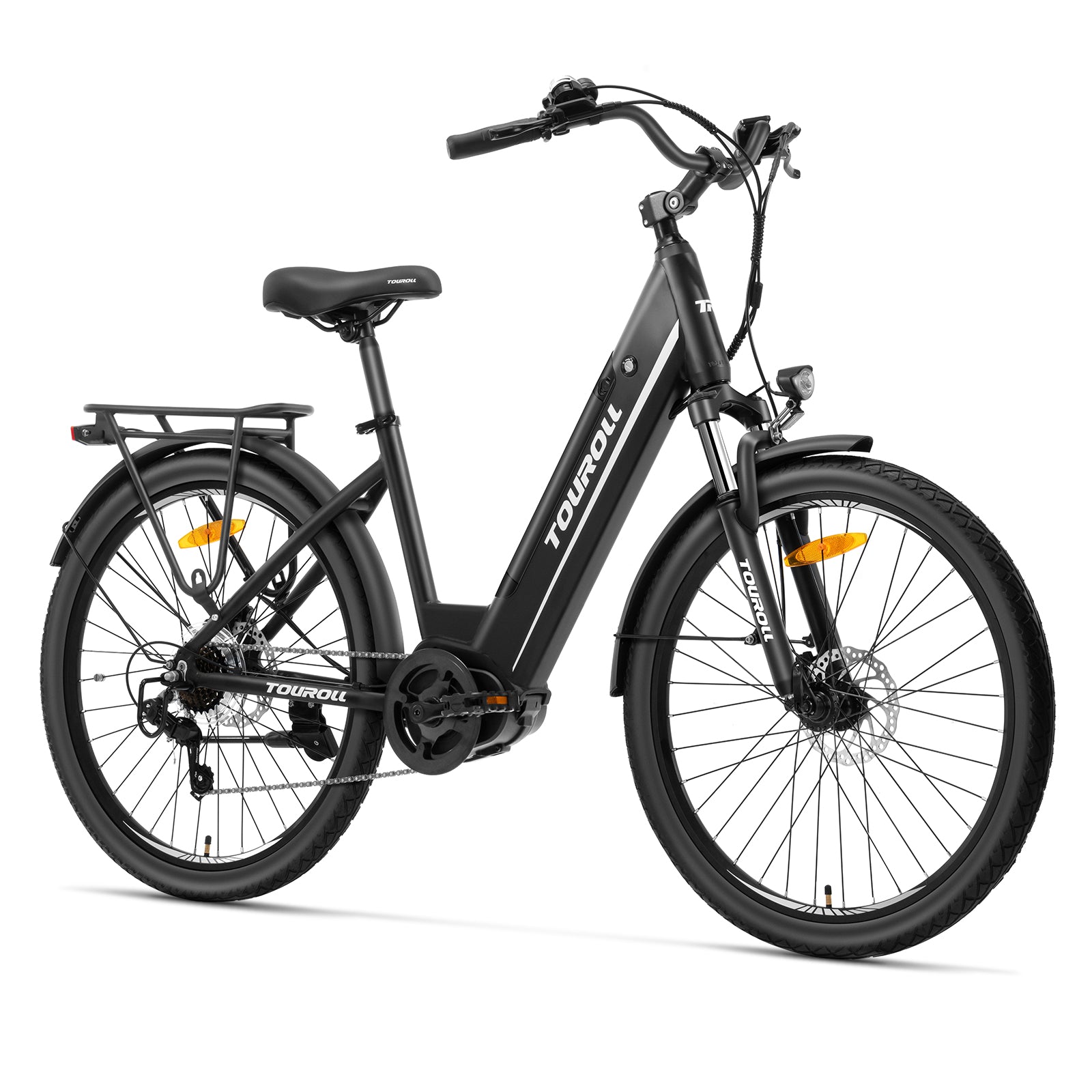 Touroll Bicicleta eléctrica de propulsión intermedia MA1