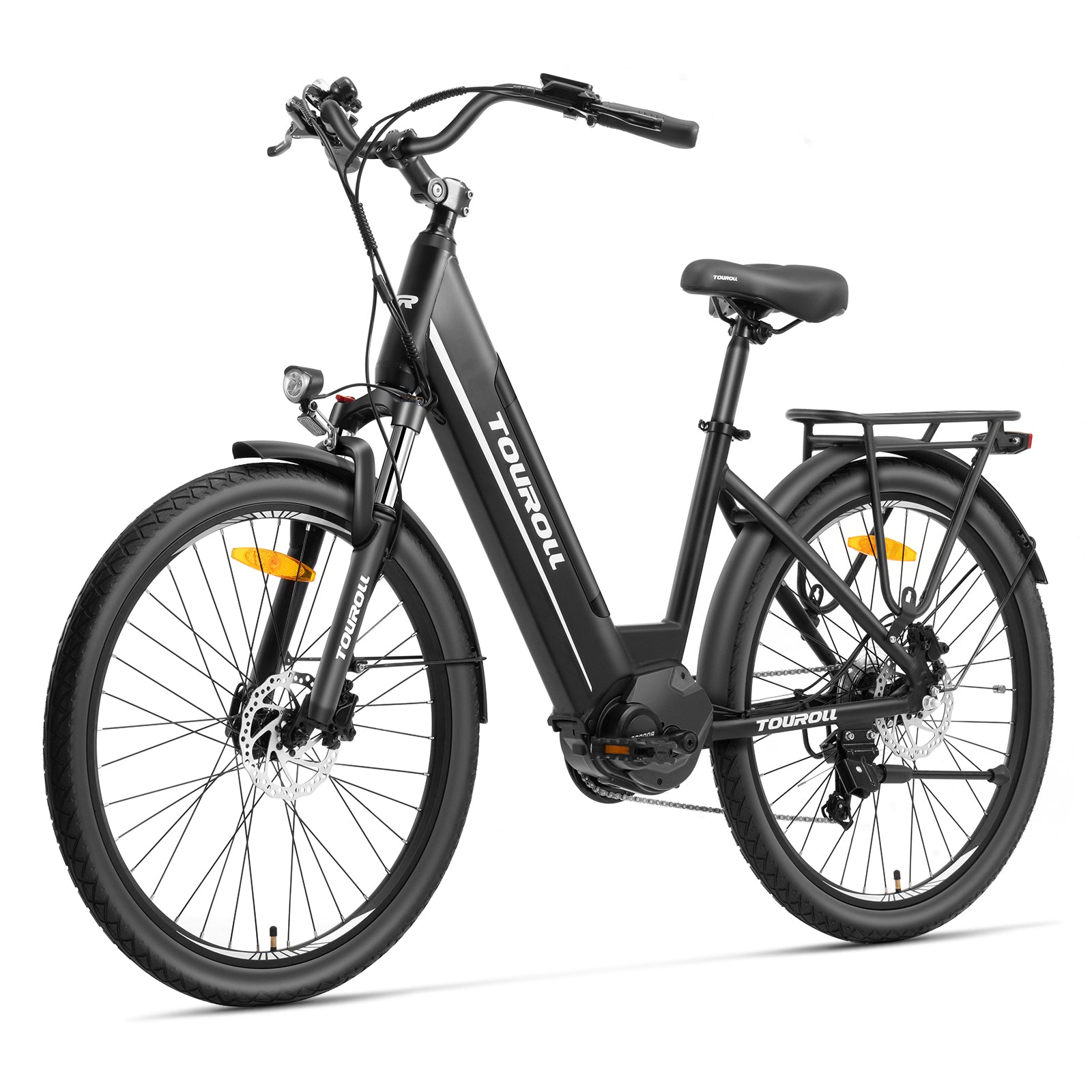 Touroll Bicicleta eléctrica de propulsión intermedia MA1