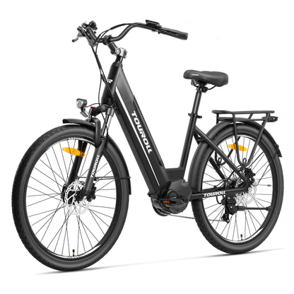 Touroll Bicicleta eléctrica de propulsión intermedia MA1