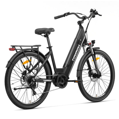 Touroll Bicicleta eléctrica de propulsión intermedia MA1