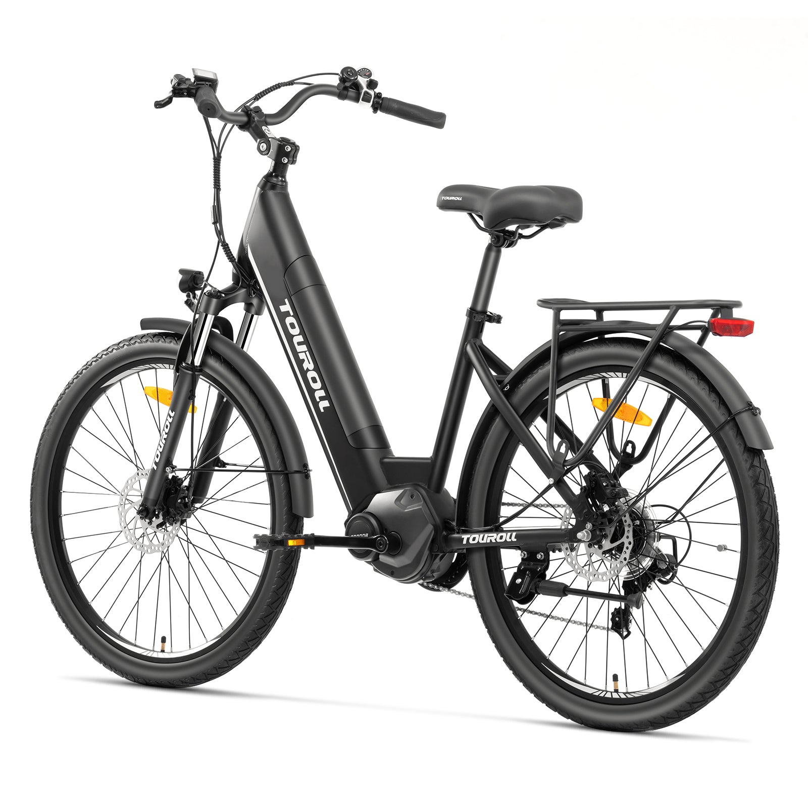 Touroll Bicicleta eléctrica de propulsión intermedia MA1