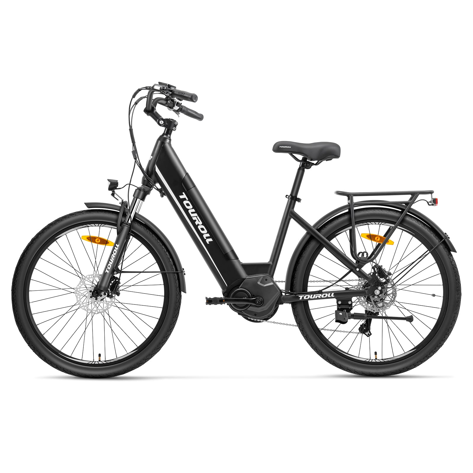 Touroll Bicicleta eléctrica de propulsión intermedia MA1