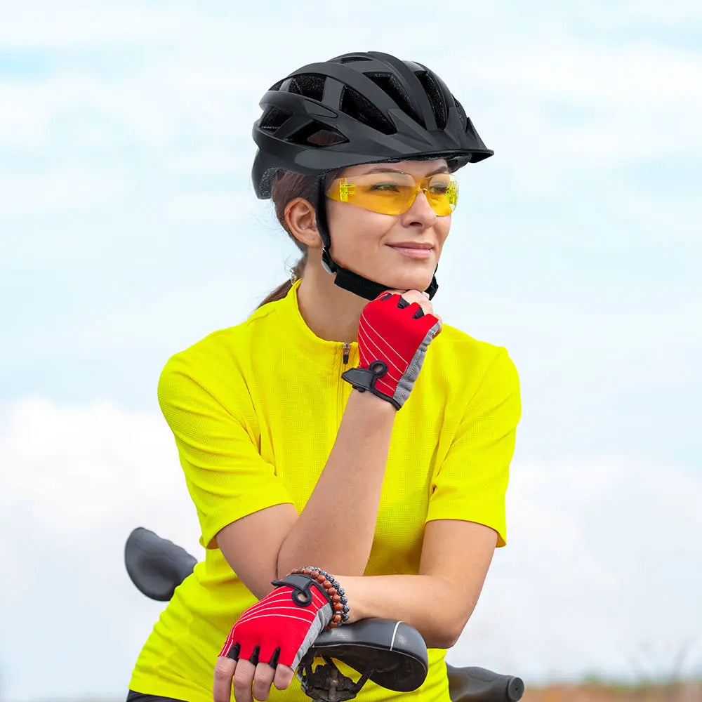 Casco de bicicleta con luz LED