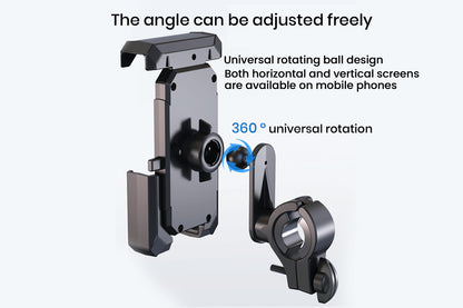 Bike Phone Mount Holder with Rain & Shade Shield