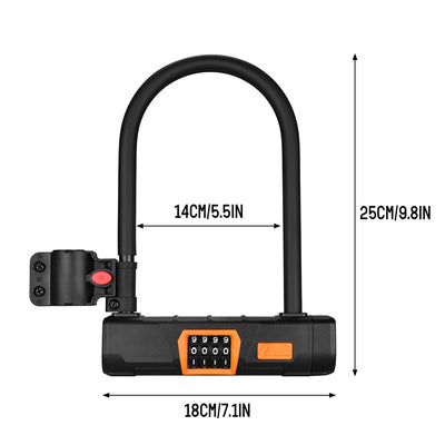 Lucchetto con cavo password per bici elettrica