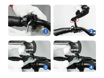 Specchietti retrovisori per bici elettriche HD resistenti alle esplosioni