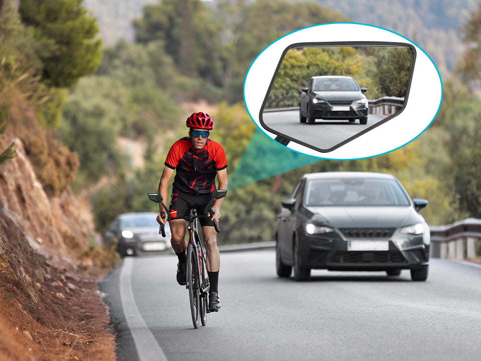 HD Extra Large Wide-view 360° Adjustable EBike Mirrors