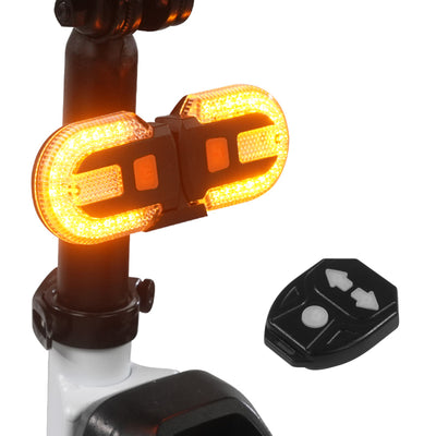 Feu arrière de vélo amovible avec clignotants et télécommande sans fil