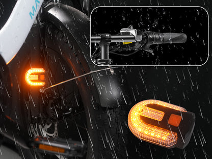 Bike Detachable Tail Light with Turn Signals Wireless Remote Control